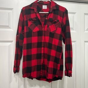 Plaid flannel button up